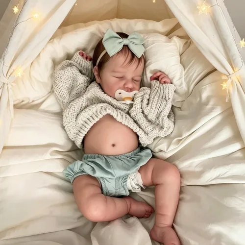 Miniatura 7 de Zero Pam Muñeca de bebé de silicona realista, muñecas de bebé Reborn de 18 pulgadas, cuerpo completo de silicona, muñeca de bebé realista, niña