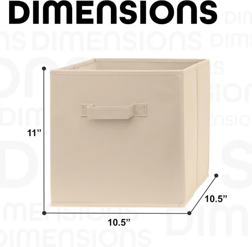 Miniatura 3 de Contenedores de almacenamiento de cubos de 11 x 11 pulgadas, paquete de 2, cubos de almacenamiento de 11 pulgadas para dormitorio, sala de estar