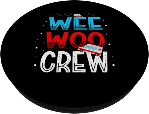 Miniatura 2 de Wee Woo Crew Ambulancia Técnico Paramédico EMT PopSockets intercambiables PopGrip