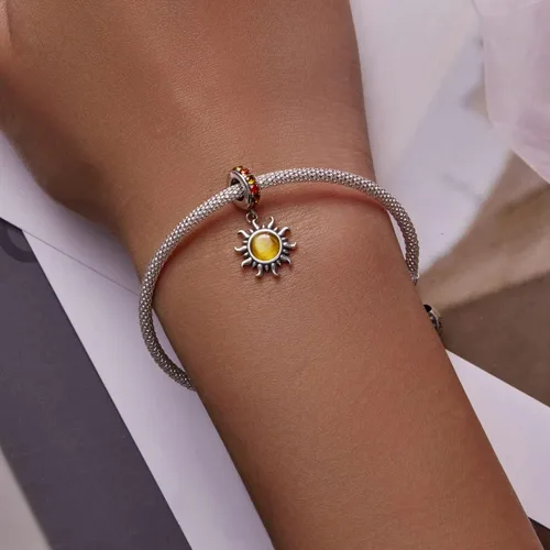 Miniatura 114 de Abalorios de plata de ley para pulseras, collares, familia para siempre, circonita cúbica, regalo de joyería para mujeres