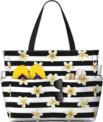 Miniatura 17 de Bolsa de playa para mujer, bolsa de playa impermeable y a prueba de arena con bolsa húmeda, bolsa de viaje grande para viajes de fin de semana