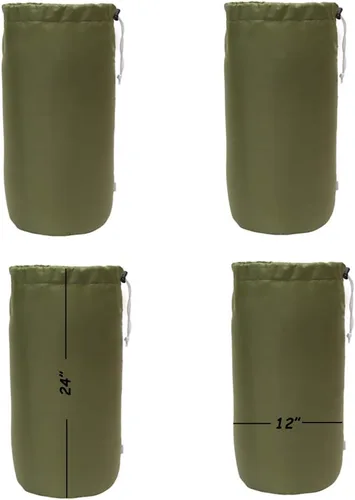 Miniatura 9 de Bolsa de saco, resistente al agua, con cordón duradero, paquete de 4