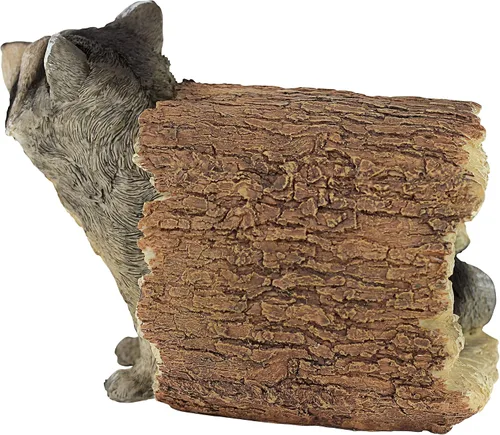 Miniatura 3 de Design Toscano Bandit the Raccoon - Estatua de animal de jardín para interiores y exteriores, 10 pulgadas de largo, resina de piedra fundida
