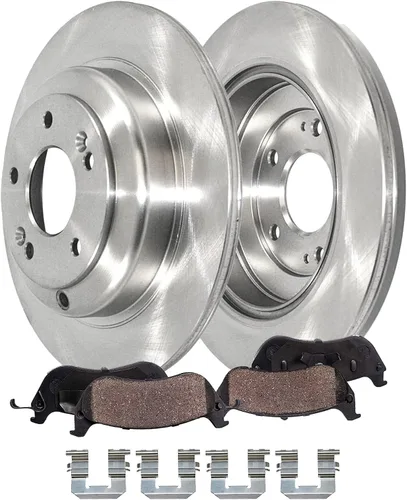 Miniatura 28 de Detroit Axle - Kit de freno trasero para Ford Explorer 2020-2025 2024-2025 Rotores de freno de disco Mustang Pastillas de freno de cerámica