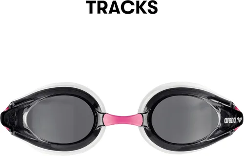 Miniatura 3 de Arena Tracks Gafas de natación unisex para adultos esenciales para carreras competitivas de natación, aprobadas por FINA, con lente antiniebla