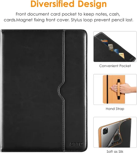 Miniatura 4 de DTTO para iPad Pro 12.9 6ª / 5ª / 4ª / 3ª generación Funda 2022/2021/2020/2018, Funda de cuero premium tipo folio con soporte integrado