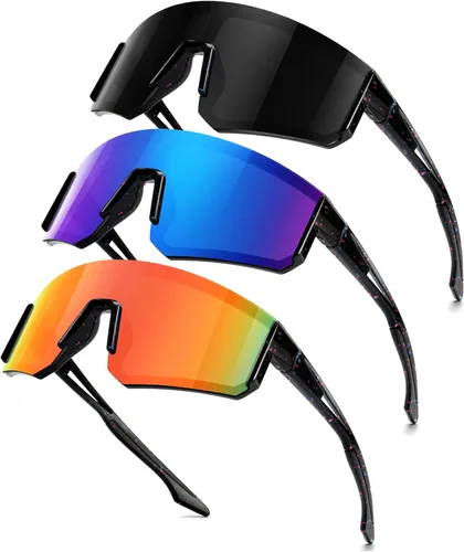 Miniatura 20 de SEKKAF - Gafas de sol deportivas para jóvenes, para béisbol y softbol, para niños y niñas de 6 a 12 años, gafas de sol para ciclismo, ligeras