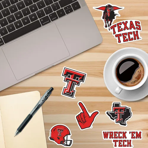Miniatura 3 de Texas TECH University - Paquete variado de 50 calcomanías de vinilo grandes de lujo para laptop, botella de agua, álbumes de recortes, tableta