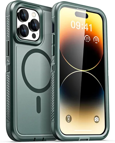 Miniatura 50 de AICase Funda para iPhone 13/14/16e [Compatible con Magsafe], Protección contra caídas de alta resistencia, Defensa multicapa, Grado militar