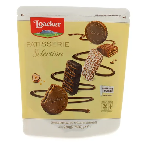 Miniatura 3 de Loacker Mix Patisserie Especialidades de chocolate – Envueltas individualmente surtidas especialidades de chocolate de oblea premium, sabores mixtos