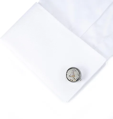Miniatura 7 de HONEY BEAR Mens Shirt Cufflinks Working Watch Movement for Wedding Business Gift