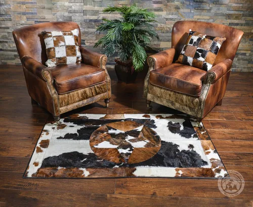Miniatura 2 de Sunshine Cowhides Alfombra de piel de vaca blanca palomino 100% genuina, color beige, alfombra de estilo moderno de piel de animal y alfombra