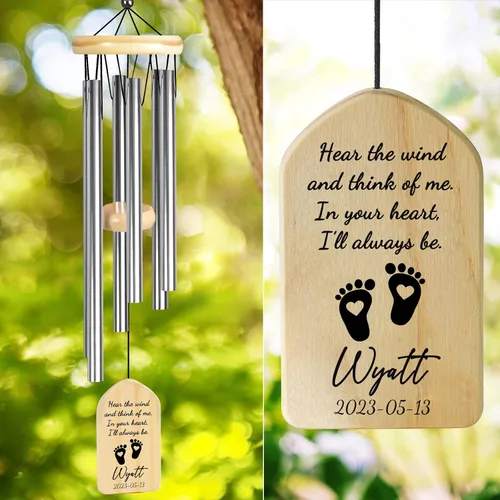Miniatura 28 de Campanillas de viento conmemorativas para la pérdida de la madre, regalo de condolencias en memoria de mamá