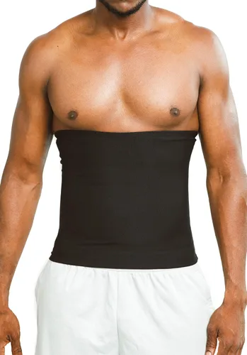 Miniatura 2 de Sweat Shaper Faja reductora de cintura premium para hombres, cinturón de sauna para entrenamiento de cintura, sin neopreno, cinturón adelgazante