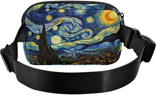 Miniatura 2 de Van Gogh Starry Night Riñoneras para mujeres y hombres - Riñonera cruzada H130129, 21340594, Talla única, Moda