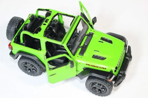 Miniatura 4 de KiNSMART - Vehículo de juguete de réplica de modelo fundido a presión a escala 1:34, 5 pulgadas, 4x4 todo terreno Jeep Wrangler Rubicon