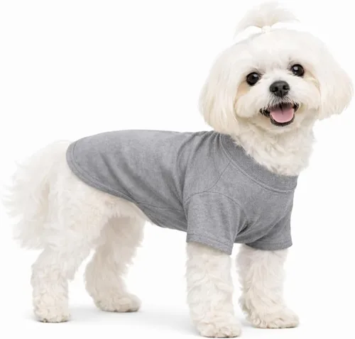 Miniatura 71 de Lovelonglong 2019 - Ropa para mascotas, Disfraces para Perro, Ropa Camisetas en blanco para Perros Grande Medianos Pequeños 100% Algodón 18