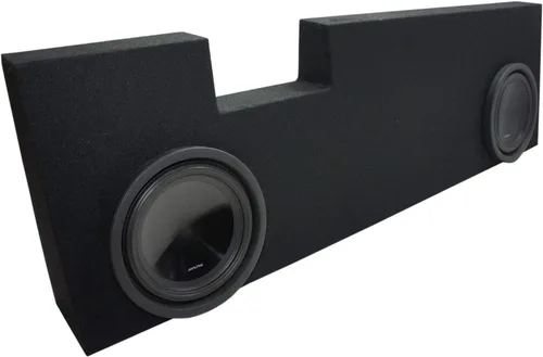 Miniatura 10 de American Sound Connection Compatible con Ford F250 F350 Super Crew Truck Alpine SWT-10S4 Dual 10 Sub Box 2001-2014 con amplificador S-A60M y kit