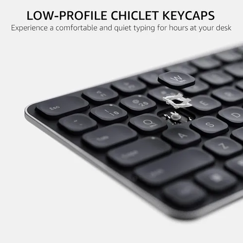 Miniatura 7 de Rapoo Combo de teclado y mouse inalámbricos, Blade Series E9310M de 99 teclas ultradelgado y mouse silencioso M300G, compatible con 4 dispositivos