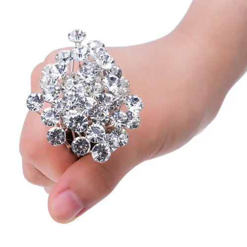 Miniatura 4 de 40 horquillas para el pelo de boda nupcial, pinzas de pelo con diamantes de imitación en forma de U, accesorios de peinado de boda, accesorios