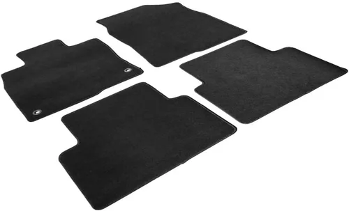 Miniatura 6 de FREEMOTOR802 Alfombrillas de nailon para automóvil, para Honda Civic 2016-2021, accesorios interiores de repuesto antideslizantes, color negro, 4