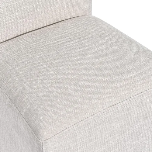 Miniatura 5 de DUHOME Silla de comedor tapizada con ruedas, sillas de comedor modernas de lino con ruedas para comedor, dormitorio, sala de lectura, sala de estar