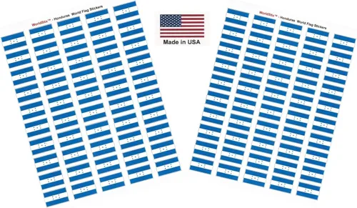 Miniatura 122 de 100 calcomanías de la bandera de Alaska; 1.5" x 1" hechas en Estados Unidos, calcomanías autoadhesivas de la bandera del estado para álbumes