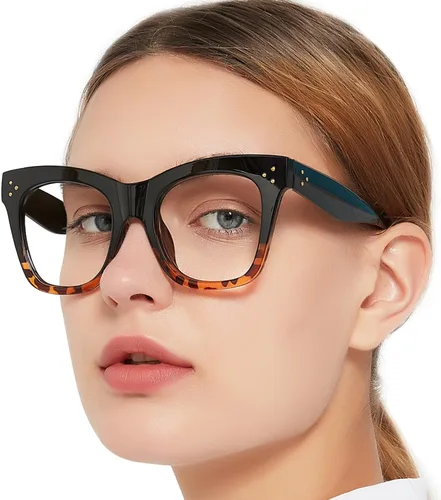 Miniatura 8 de OCCI CHIARI Lentes de lectura anti luz azul para mujeres, lectores de moda, protección UV 0 1.0 1.5 2 2.5 3 3.5 4.0 5.0 6.0 (Demi, 2.5)