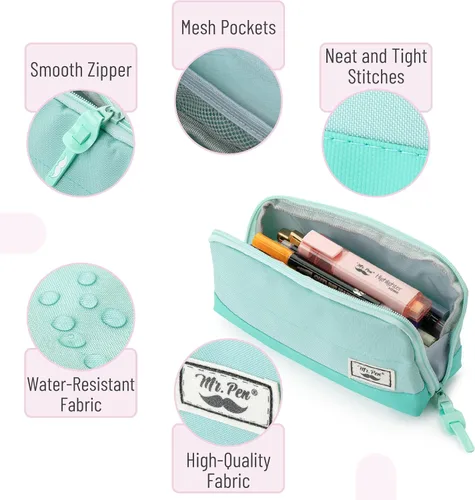 Miniatura 4 de Mr. Pen - Estuche para lápices, verde menta, bolsa para lápices, bolsa para lápices, estuche para bolígrafos, bolsa para bolígrafos