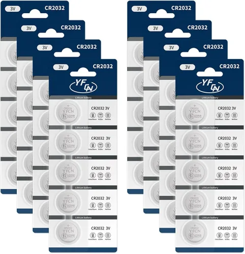 Miniatura 9 de YFCN CR2032 - Batería de litio de 3 V, paquete de 5 baterías CR2032 – CR 2032 batería de celda de moneda para AirTag, llavero, controles remotos, 10