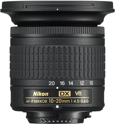 Miniatura 2 de Nikon AF-P DX NIKKOR 10-20 milímetros f/4,5-5,6 G VR F/4,5-29 Lente para cámara de fotos con zoom fijo, color negro.