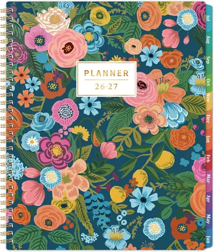 Agenda 2026-2027, semanal y mensual, julio 2026 a junio 2027, planificadores calendario 2026-2027, 9 x 11 pulgadas, papel premium, encuadernación de