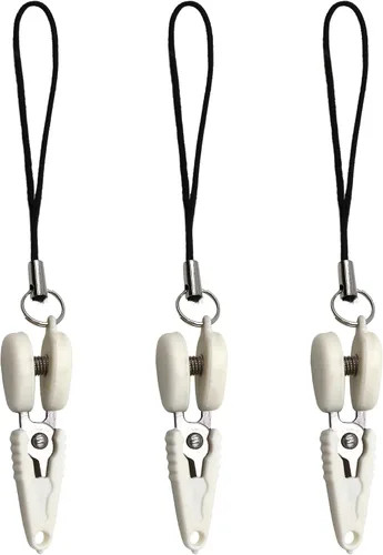 Miniatura 36 de JubileeYarn Itty Bitty Snippy - Tijeras de llavero portátiles compatibles con la TSA, color blanco, 1 par