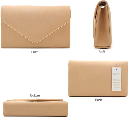 Miniatura 7 de MYLONI Bolsos de noche de gamuza sintética para mujer, bolsos de mano para mujer, bolsos de cóctel, graduación, boda, fiesta