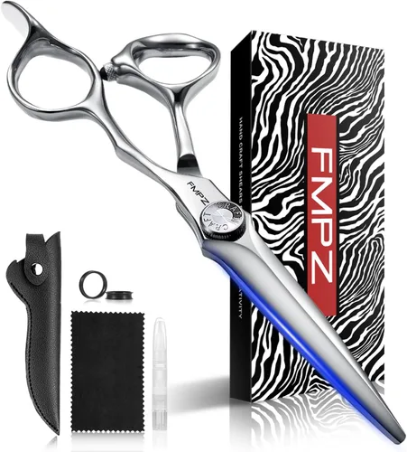 Miniatura 9 de Tijeras de corte de pelo de 5.5 pulgadas, tijeras de peluquería profesionales, tijeras de corte de cabello con acero 440C, dureza 60HRC