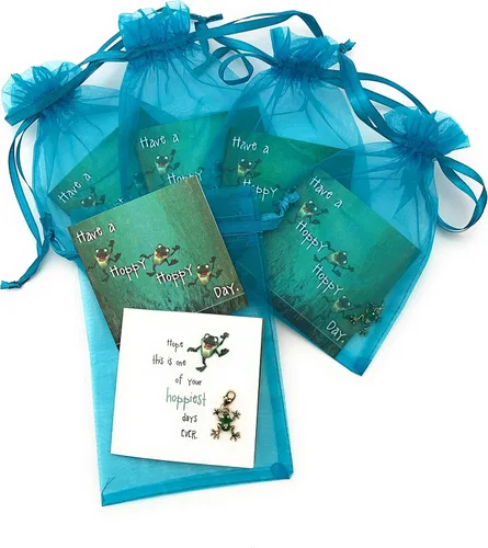 Miniatura 7 de Smiling Wisdom - 5 juegos de regalo a granel - Tarjetas de felicitación, bolsas y regalos de abalorios de rana - 15 piezas - Mujeres adolescentes