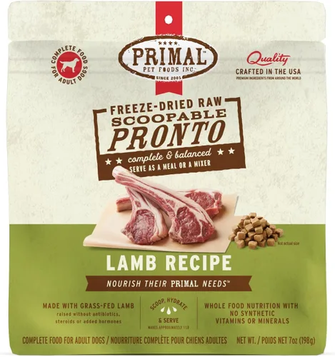 Miniatura 13 de Primal - Alimento liofilizado para perros, Pronto Mini Nuggets, cordero; tomar y servir, comida completa y equilibrada; también se puede utilizar