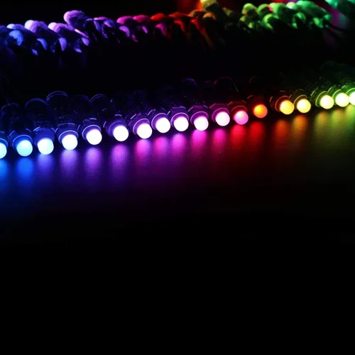 Miniatura 4 de Set de 5 luces LED individuales direccionables, de WESIRI, WS2811, para módulo de píxeles, impermeabilidad IP68, Negro