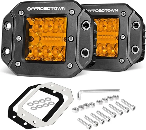 Miniatura 8 de Cápsulas LED, OFFROADTOWN Cubos LED de 2 pulgadas 50W Cápsulas de Luces de Conducción Luz de Parachoques Luz de Zanja Antiniebla Marcha Atrás
