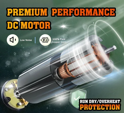 Miniatura 3 de [Versión mejorada] Bomba de agua de diafragma autocebante de 12 V CC, 30-70 PSI ajustable continuamente, flujo de agua de 6.0 GPM, bomba de agua