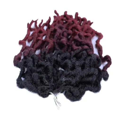 Miniatura 9 de Cabello de ganchillo de 14 pulgadas, 6 paquetes/lote de trenzas de ganchillo suaves gitanas, trenzas onduladas de ganchillo de 3 tonos, rizadas