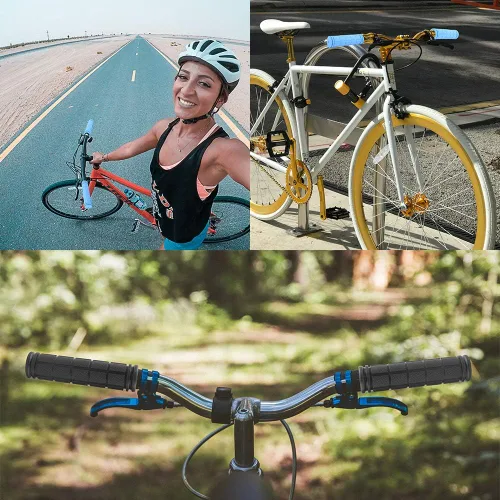 Miniatura 6 de Empuñaduras para manillar de bicicleta, 4 pares, antideslizante de goma para manillar de bicicleta de montaña BMX/MTB para niños y niñas