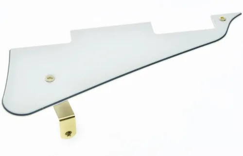 Miniatura 79 de KAISH Golpeador de guitarra Abalone Pearl LP con soporte de acero inoxidable negro y tornillos de montaje de acero para USA Les Paul