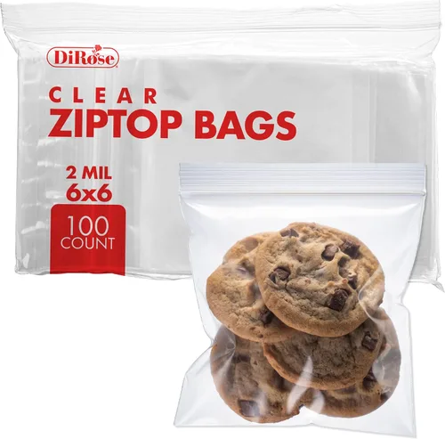 Miniatura 17 de Dirose Bolsas de polietileno transparentes con cierre de 4 x 5 pulgadas, paquete de 100, 2 mil de grosor, bolsas de plástico resellables