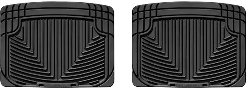 WeatherTech, W20, Alfombras de goma, traseras, se pueden recortar según el tamaño adecuado, para todo tipo de clima (Negro)