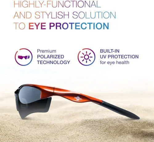 Miniatura 2 de ToolFreak Gafas de seguridad polarizadas Rebel – Lente tintada humo oscuro – Clasificación ANSI z87.1-2015, clasificación UV U6 – Ventilación