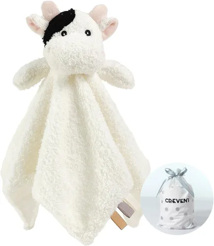 Miniatura 11 de CREVENT Mantas de bebé suaves y acogedoras para niños y niñas + manta de seguridad, juego con una bolsa de regalo esenciales para recién nacidos Gris