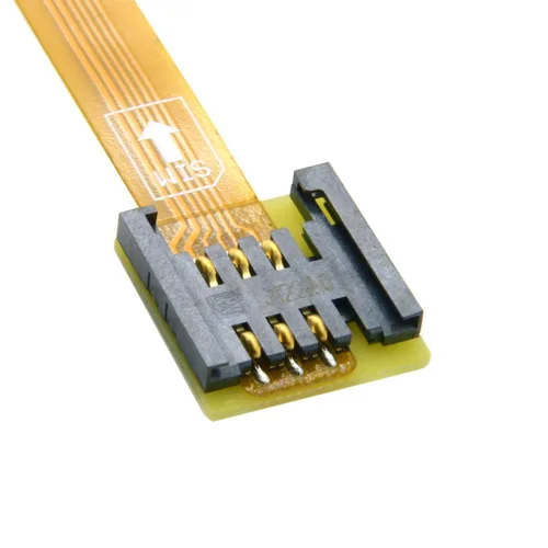 Miniatura 5 de cablecc GSM CDMA estándar UIM SIM Card Kit macho a hembra extensión suave plana FPC cable extensor 3.9 in