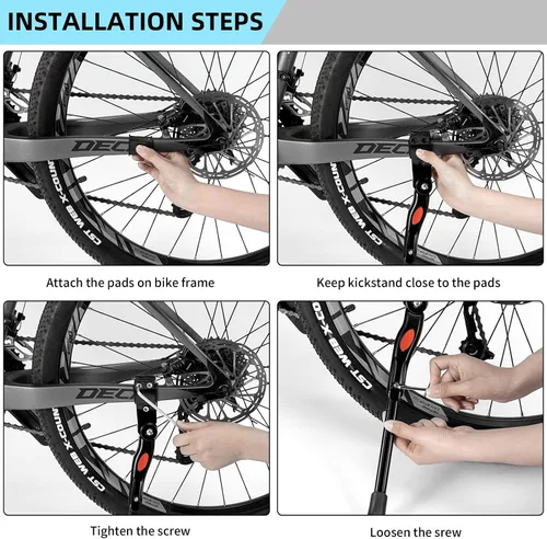 Miniatura 5 de ROCKBROS Soporte de bicicleta ajustable para bicicleta de 22 a 28 pulgadas