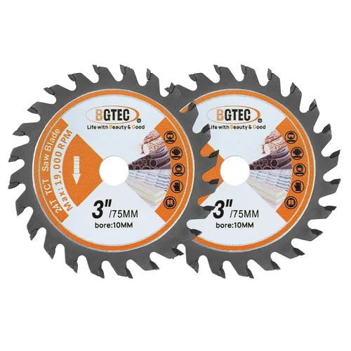 Miniatura 17 de BGTEC Hoja turbo de granito de diamante, disco de corte de 3 pulgadas/2.953 in para hormigón, hormigón reforzado, piedras artificiales duras